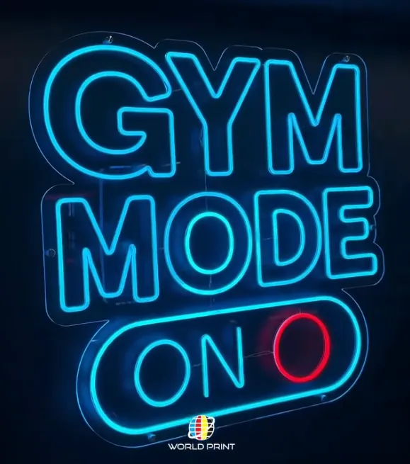 Неоновая вывеска Gym Mode