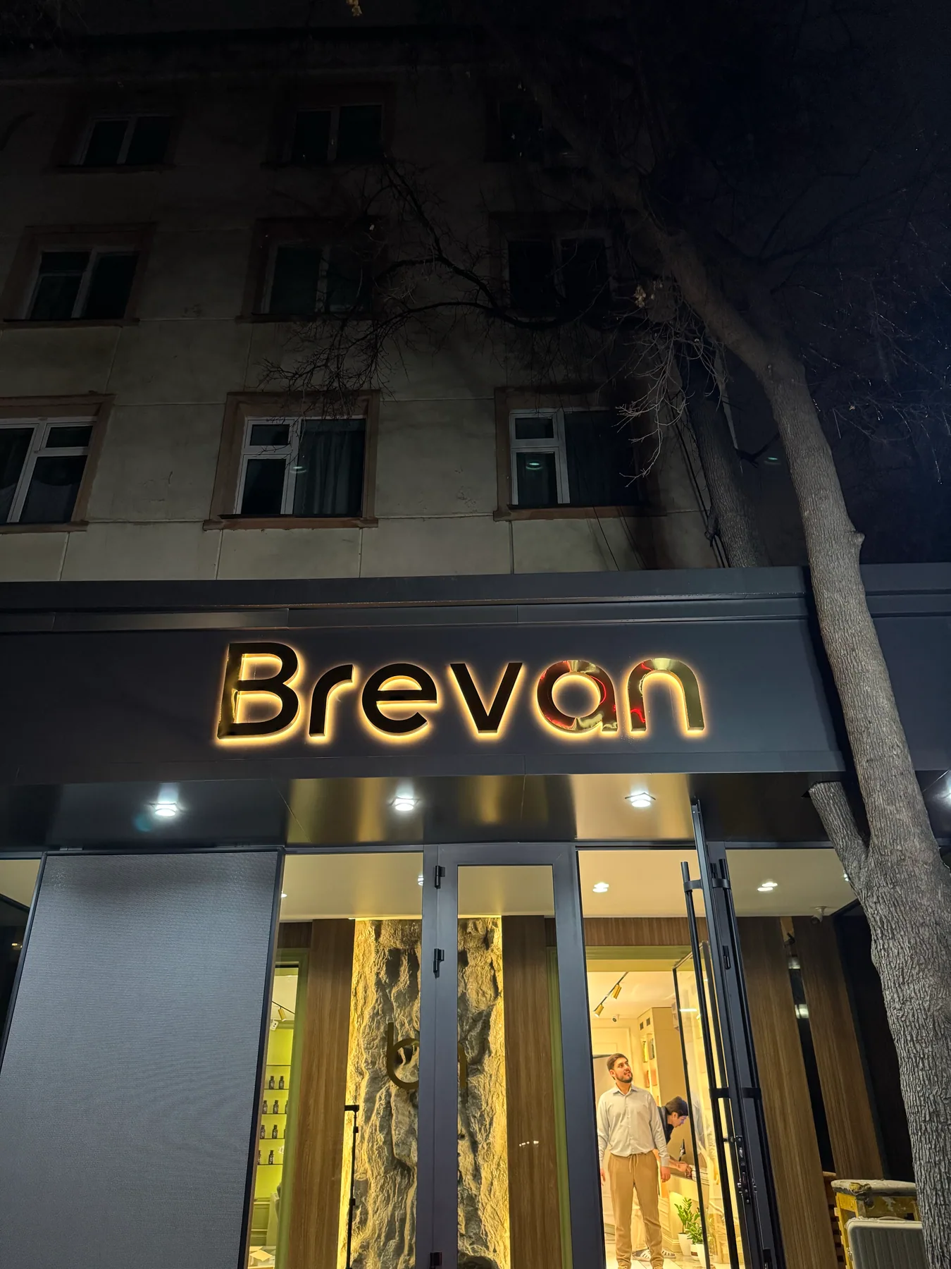 Световые фасадные буквы Brevan